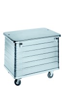 Wózek aluminiowy z pokrywą. Wym. 1050x690x850 mm
